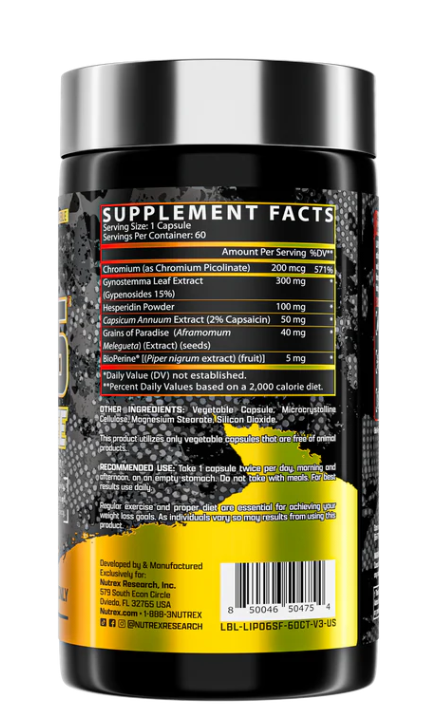 LIPO 6 STIM-FREE (sin estimulantes)