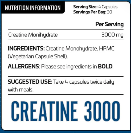 Creatine 3000 (120 Caps)